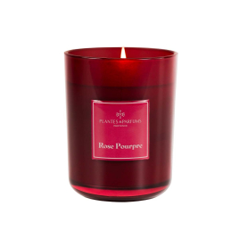 Bougie Végétale Parfumée  Rose Pourpre