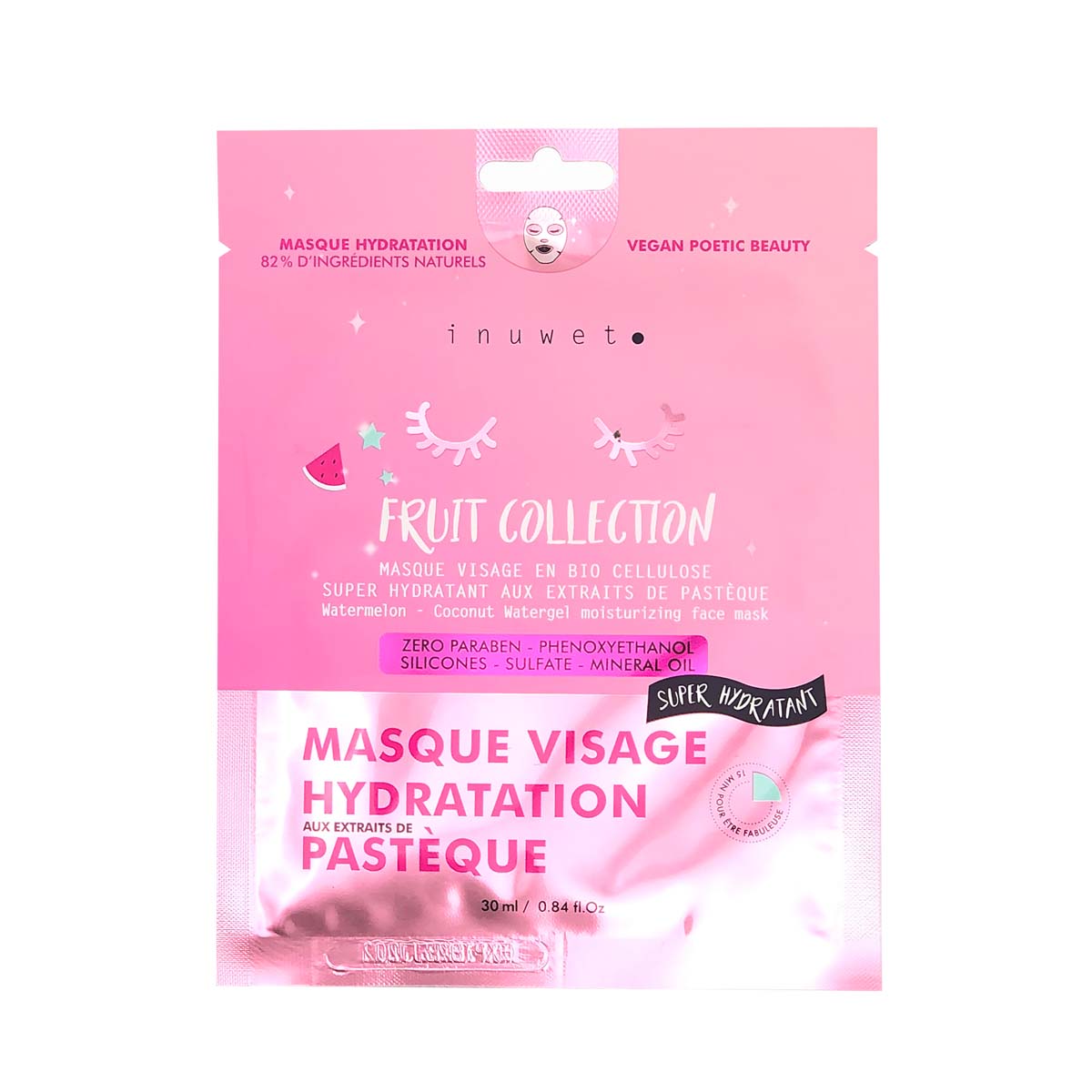 Masque Visage  Hydratation - Pastèque