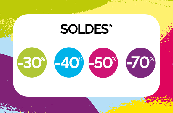 Soldes : profitez jusqu'à -60% sur une sélection de produits* !