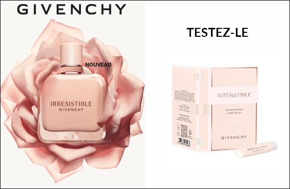 Un échantillon offert pour tester le parfum Irrésistible Nude Velvet de Givenchy !