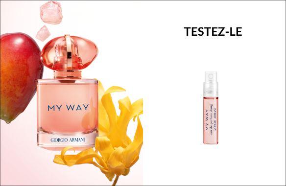 Un échantillon offert pour tester le nouveau parfum My Way Ylang !